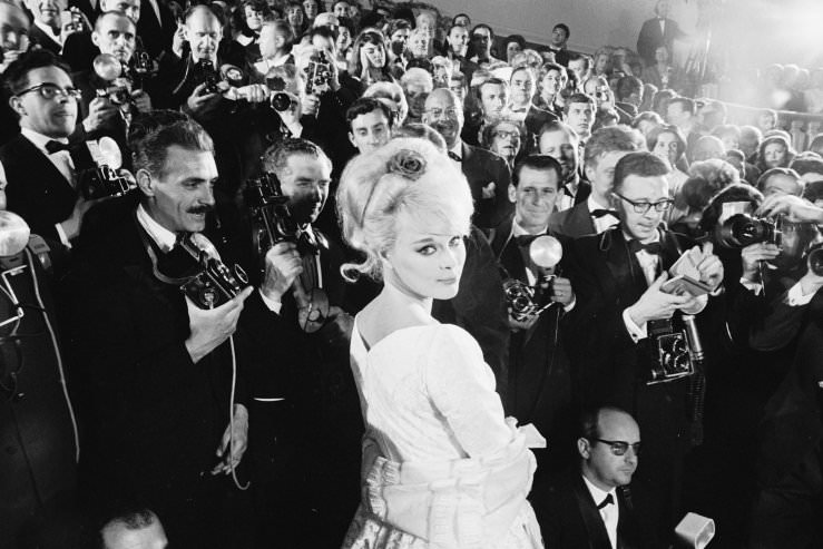 Faces in the crowd, Cannes Film Festival, 1962.