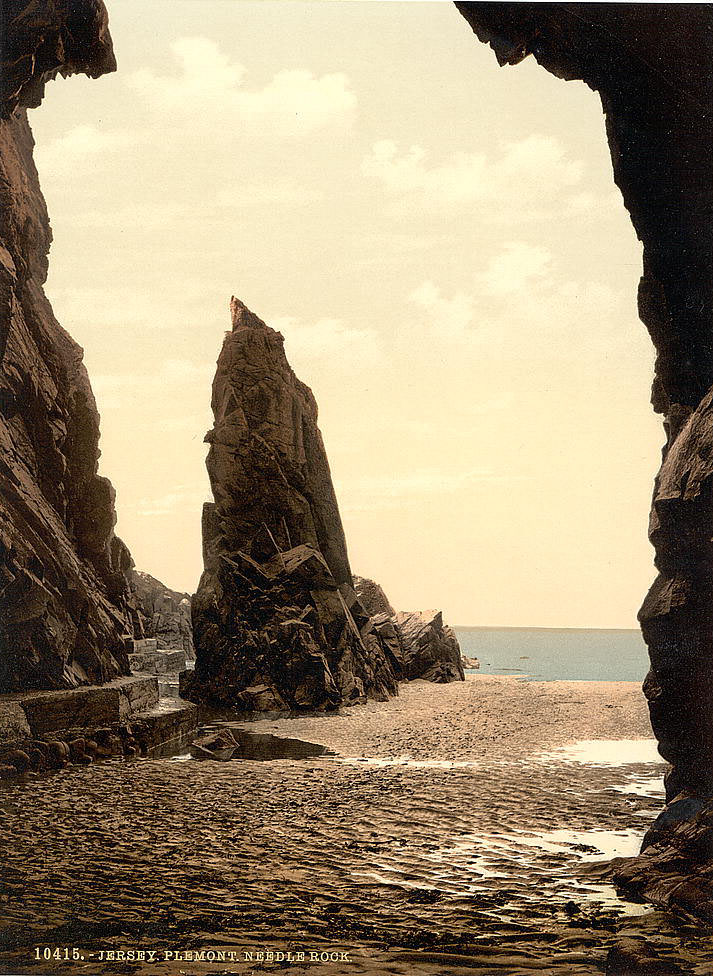 Plemont Caves and Needle Rock, Jersey