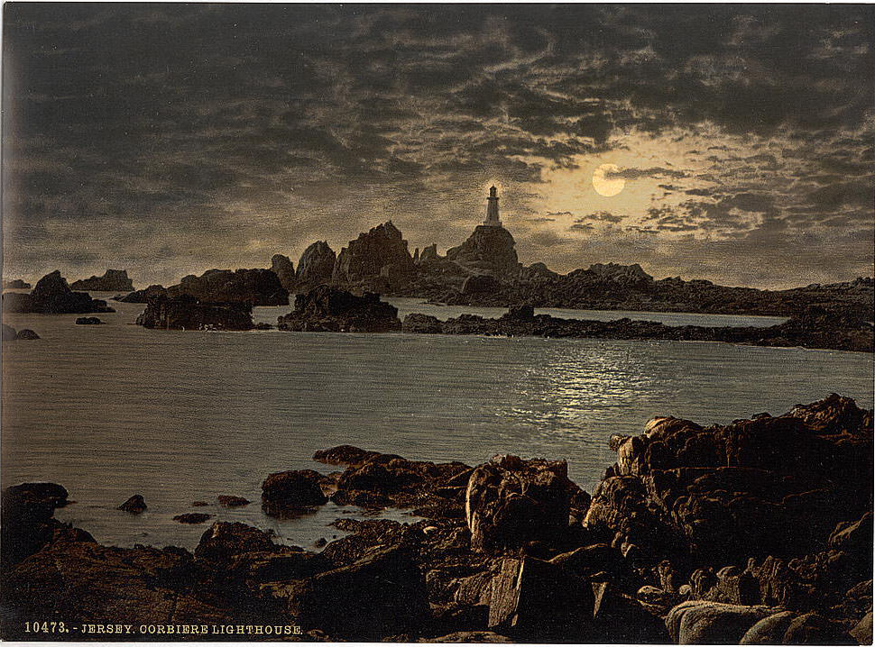 La Corbière Lighthouse by moonlight