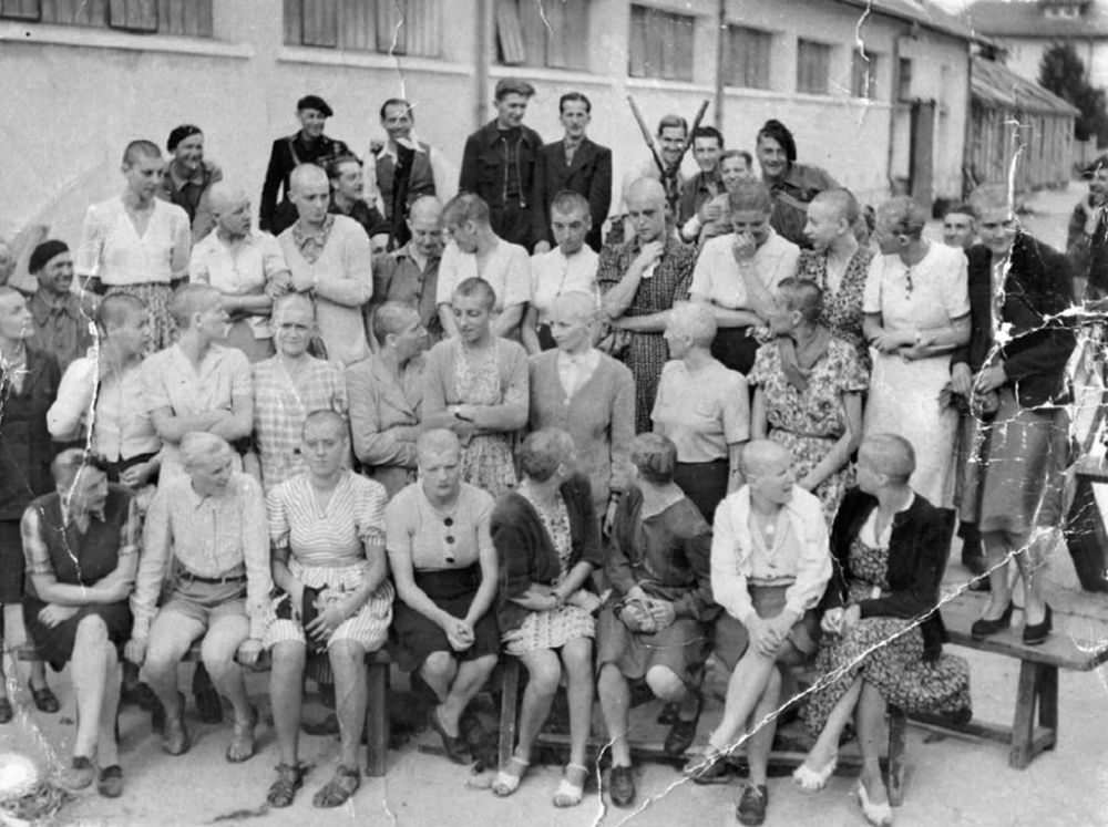 Throughout France, from 1943 to the beginning of 1946, about 20,000 women of all ages and all professions who were accused of having collaborated with the occupying Germans had their heads shaved.