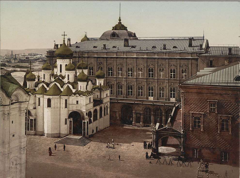 Kremlin Wall, Grand Kremlin Palace, Moscow, 1890s