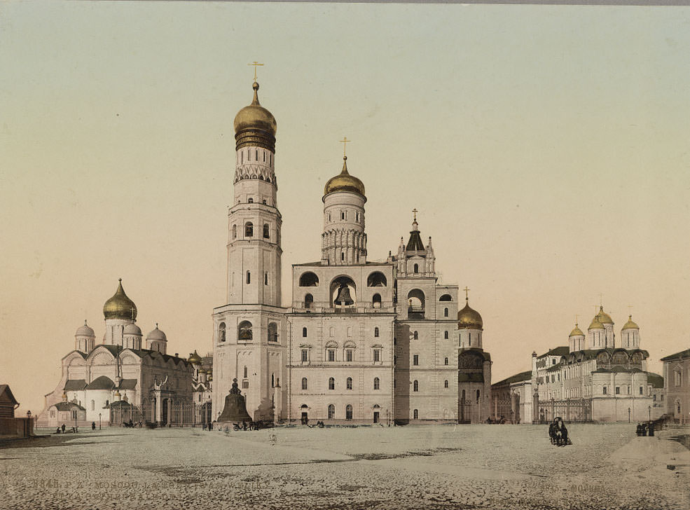 The Ivan Veliky Tower and the Archangel Cathedral, Moscow, 1890s