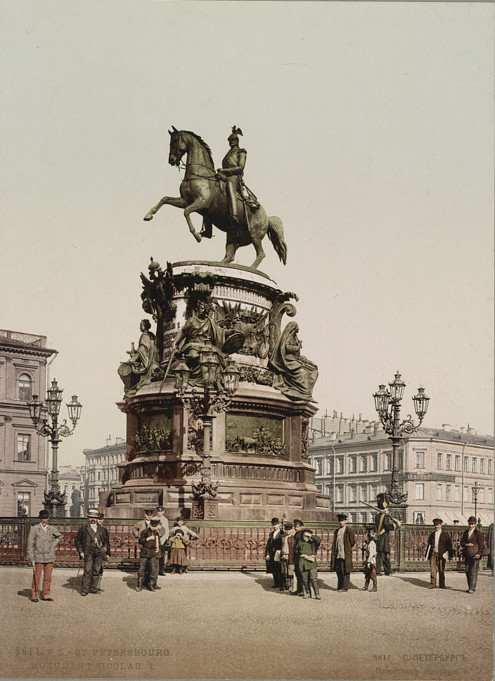 Monument to Nicholas I, 1890s