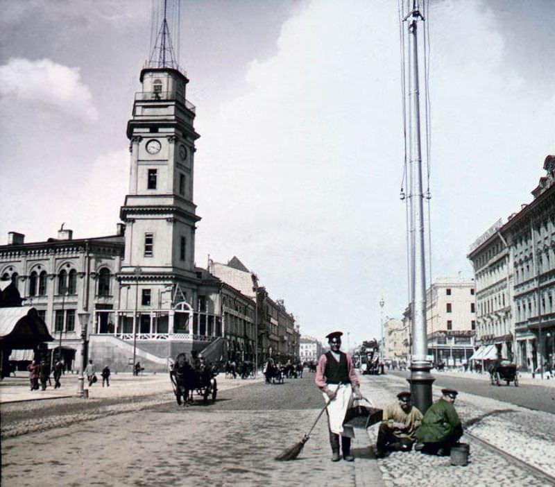 Nevsky Avenue, St. Petersburg, 1896