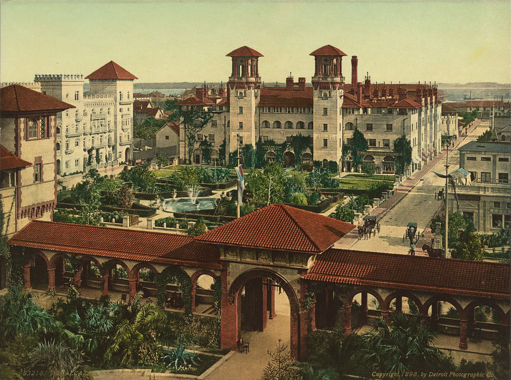 The Alcazar, St. Augustine, 1898, now (Café Alcazar)