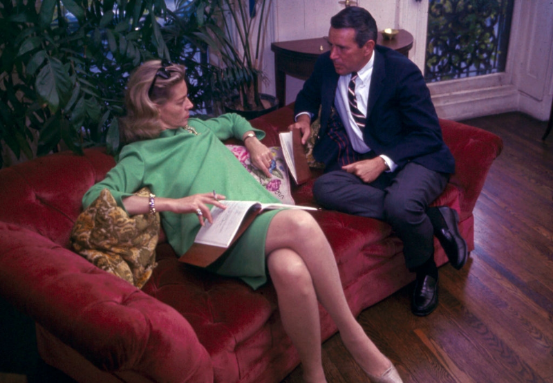 John Forsythe, Lauren Bacall appearing on 'ABC Stage 67,' February 1967.