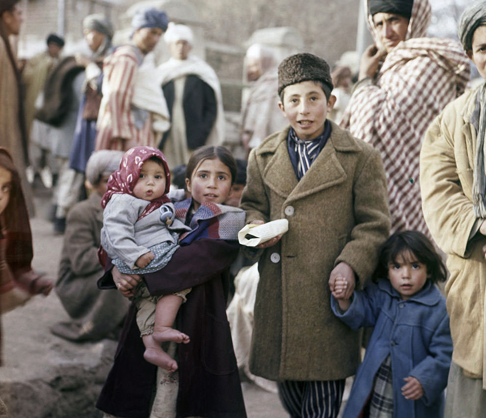 Children in a Kabul street, November, 1961