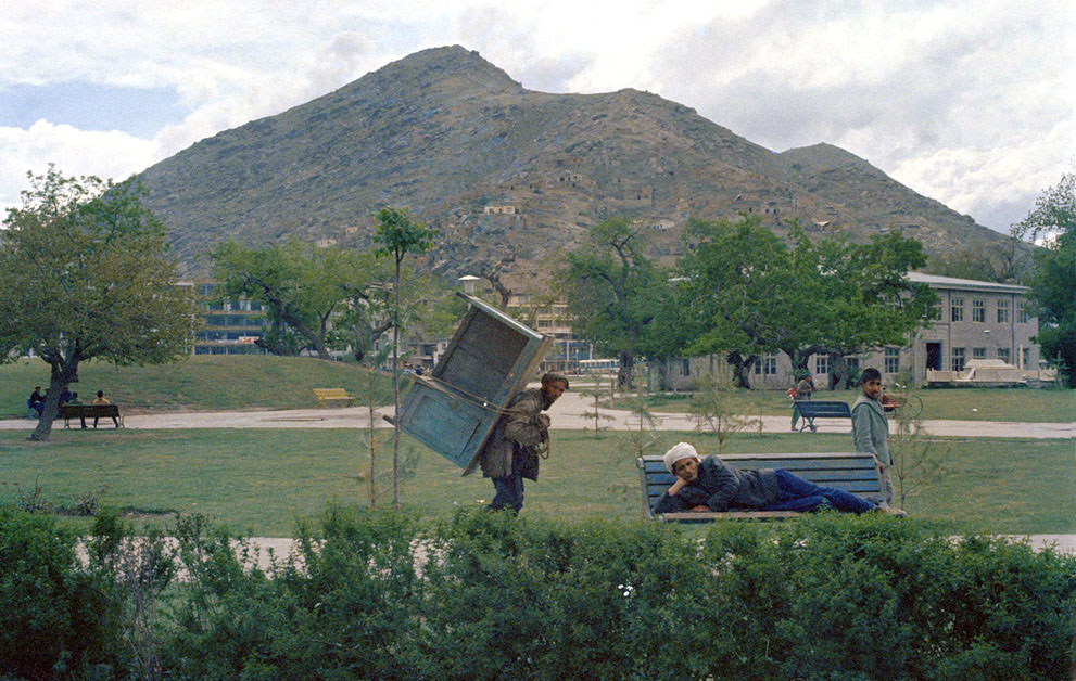 Activity in a city park in Kabul, on May 28, 1968.