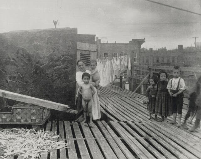 Scene on the Roof on the Mott Street Barracks