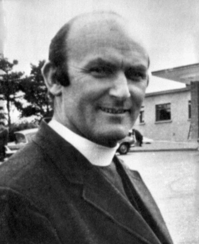 Father Hugh Mullan, 40, of St John’s Presbytery, Falls Road, the priest who was shot and killed when administering the last rites to a casualty in riots near the Ballymurphy estate earlier today, 10 Aug, 1971