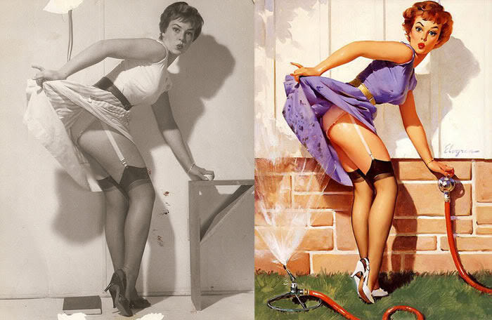 Pin-Up Models Before And After Editing: The Real Women Behind Incredibly Beautiful Paintings