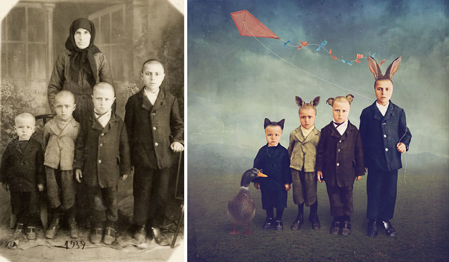 Photographer Recolor Historic Glass-Plate Photos With His Conceptual And Artistic Imagination