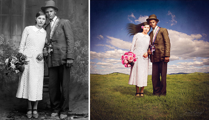 Photographer Recolor Historic Glass-Plate Photos With His Conceptual And Artistic Imagination