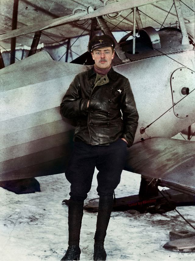 Portrait of a Russian pilot