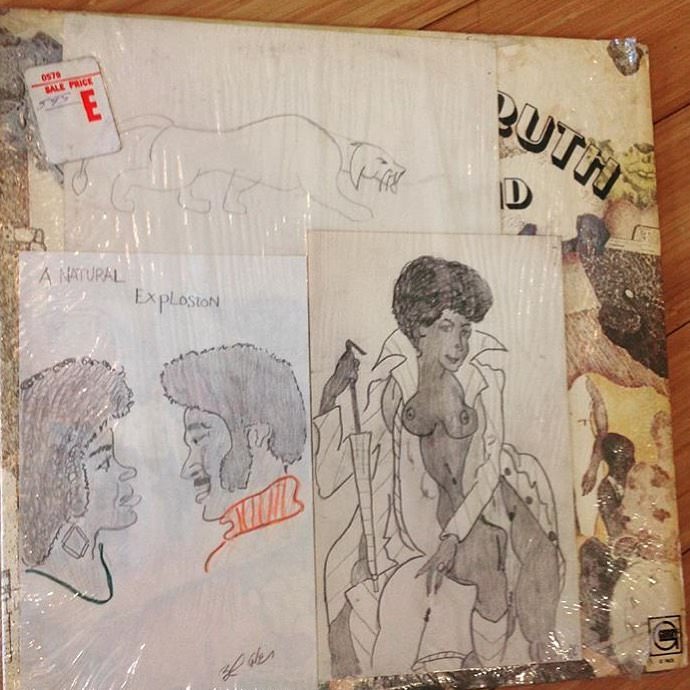 Found this outsider artwork under the shrink of an Undisputed Truth LP