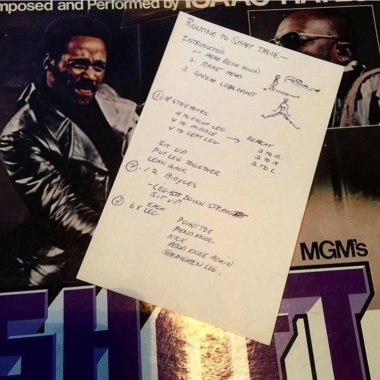 Found some dance routines inside a copy of the Shaft soundtrack.