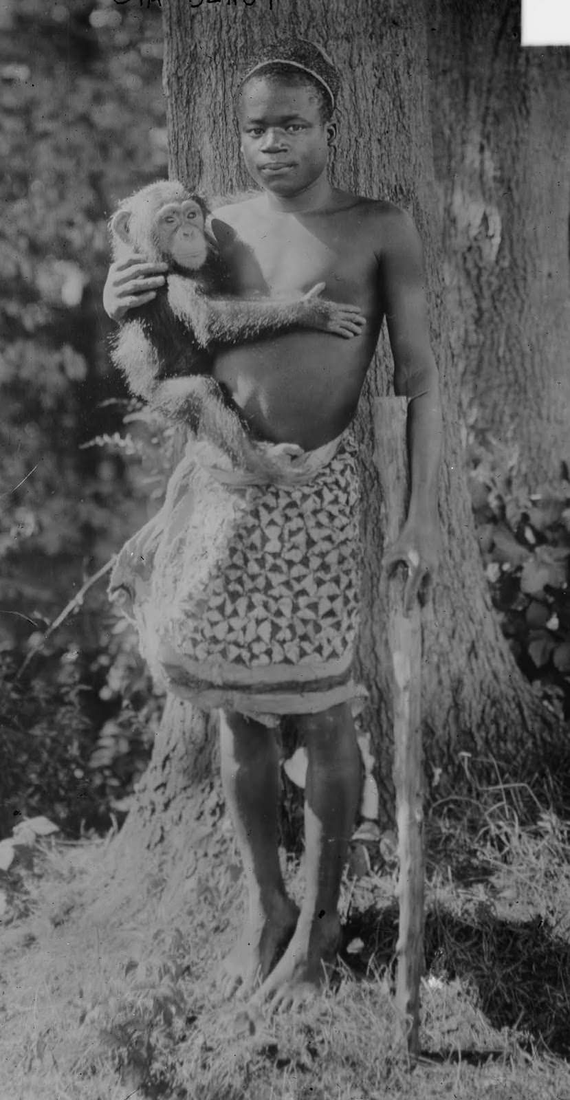 Ota Benga, a Congolese man, in New York’s Bronx Zoo in 1906.