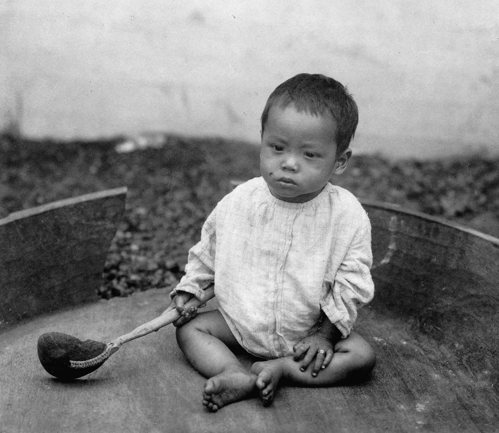 This youngster was among others at the World’s Columbian Exposition in Chicago, Illinois in about 1891.