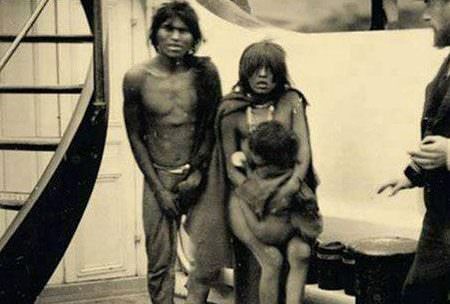 Members of the Selk’Nam tribe were kept on display while they were transported to Europe.