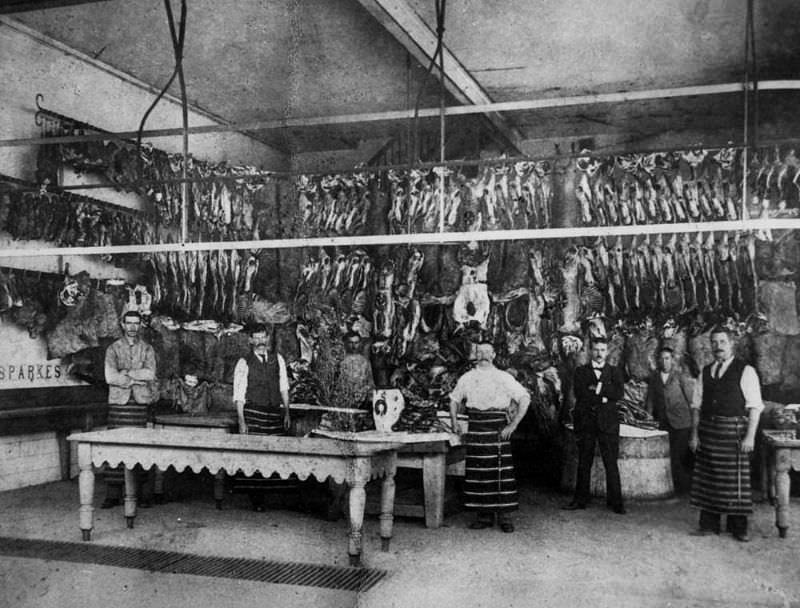 Butchers Shops Of Victorian Era: Photos Show Slaughtered Animals Hung Outside The Shops