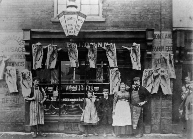 Butchers Shops Of Victorian Era: Photos Show Slaughtered Animals Hung Outside The Shops