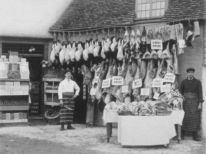 Butchers Shops Of Victorian Era: Photos Show Slaughtered Animals Hung Outside The Shops