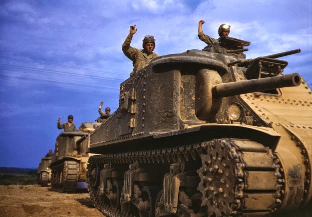 M-3 tanks, at Ft. Knox, Kentucky, photographed in June of 1942