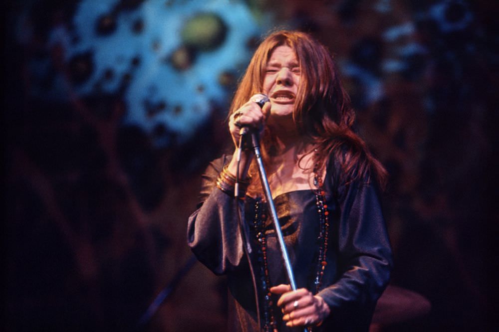 Janis Joplin performance on stage