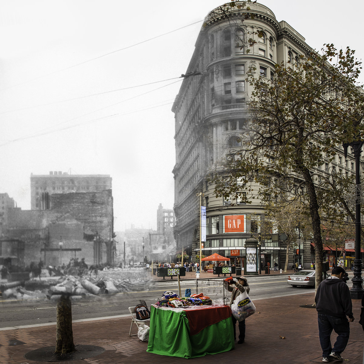 Market St at Powell.