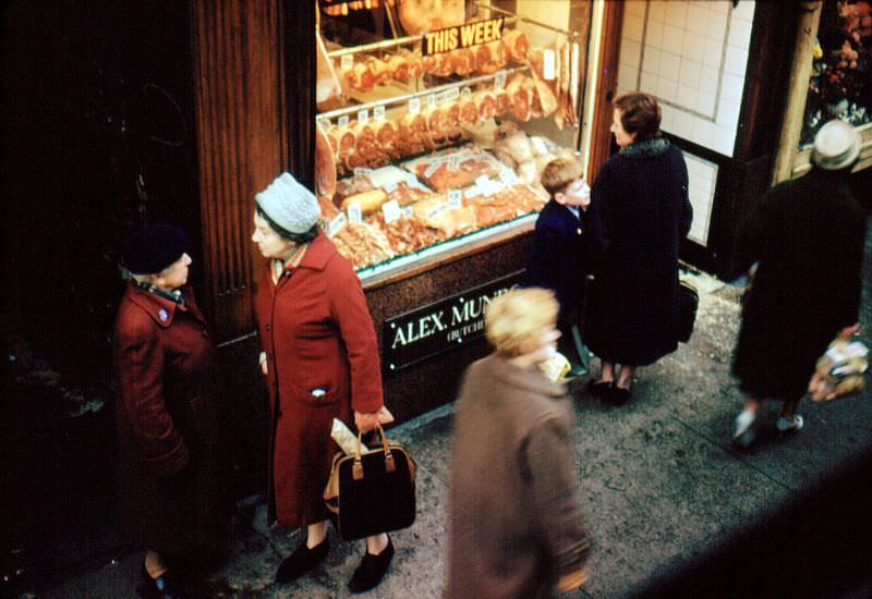 Alex Munro (Butchers), Westmuir Street, 1961
