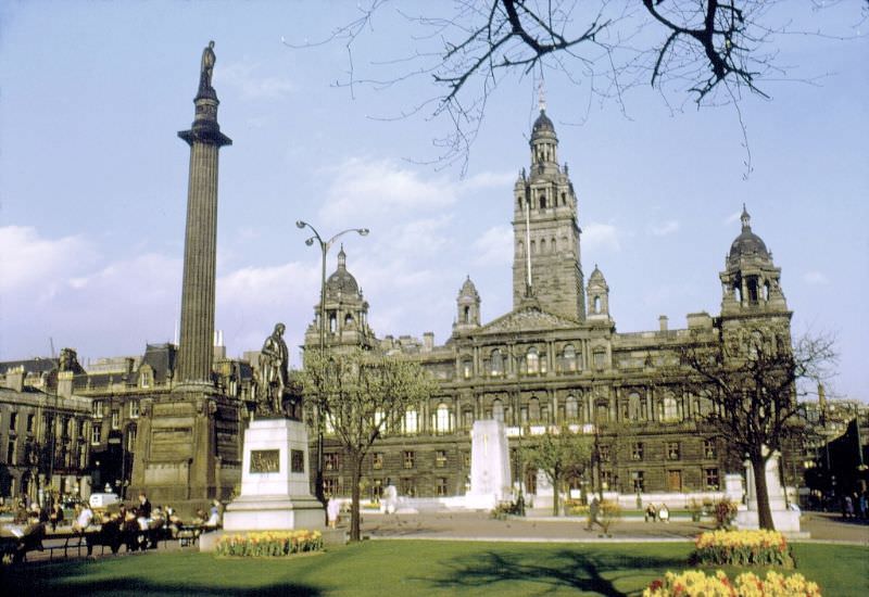 George Square and City Chambers, 1961