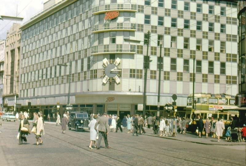 Boots store, junction of Jamaica Street and Argyle Street, 1961