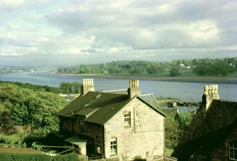 Bowling, Dunbartonshire, River Clyde near, April 1962