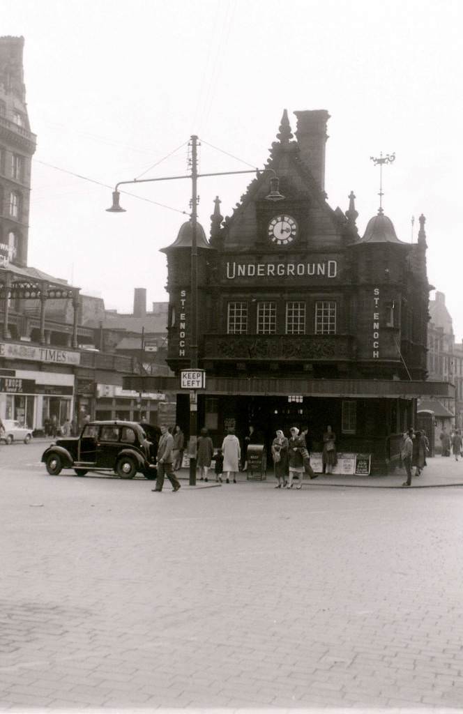 Glasgow, 19 April 1960 St. Enoch Underground station is now (2010) a Caffe Nero.