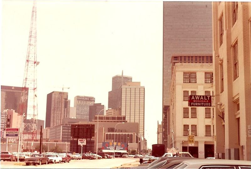 Looking East on Pacific Street from Market Street, August 1981