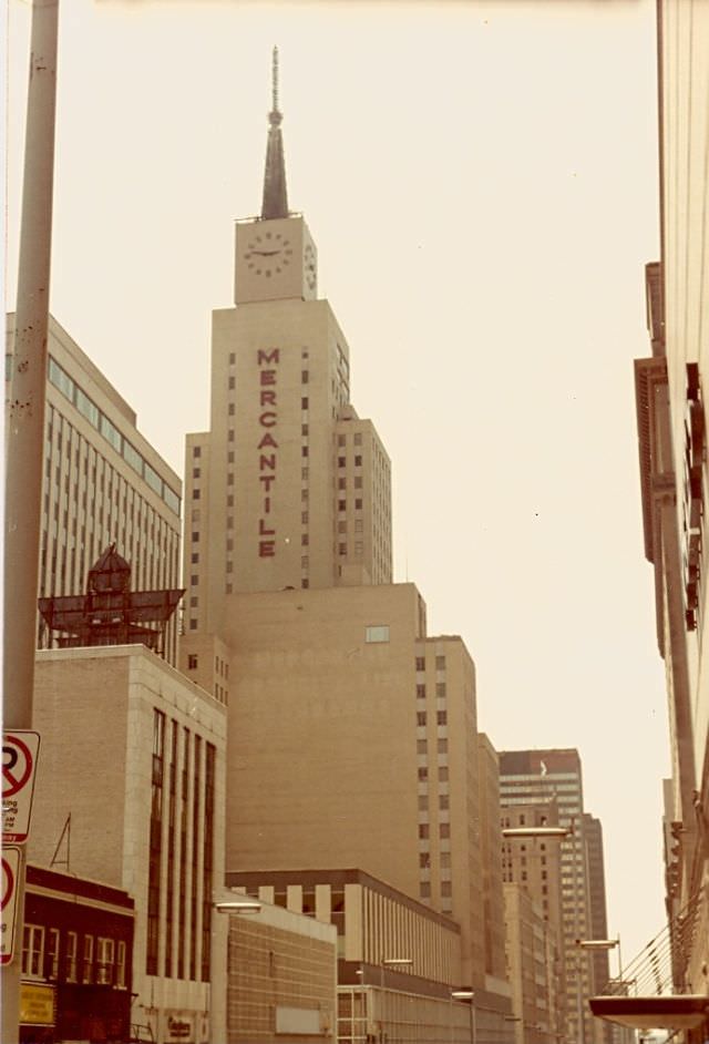 The Friendly Mercantile and Cokesbury Book Store on Main Street, 1981