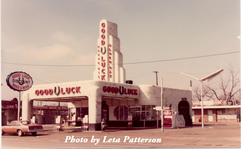 Good Luck Oil station, 2631 Ross Ave., 1982