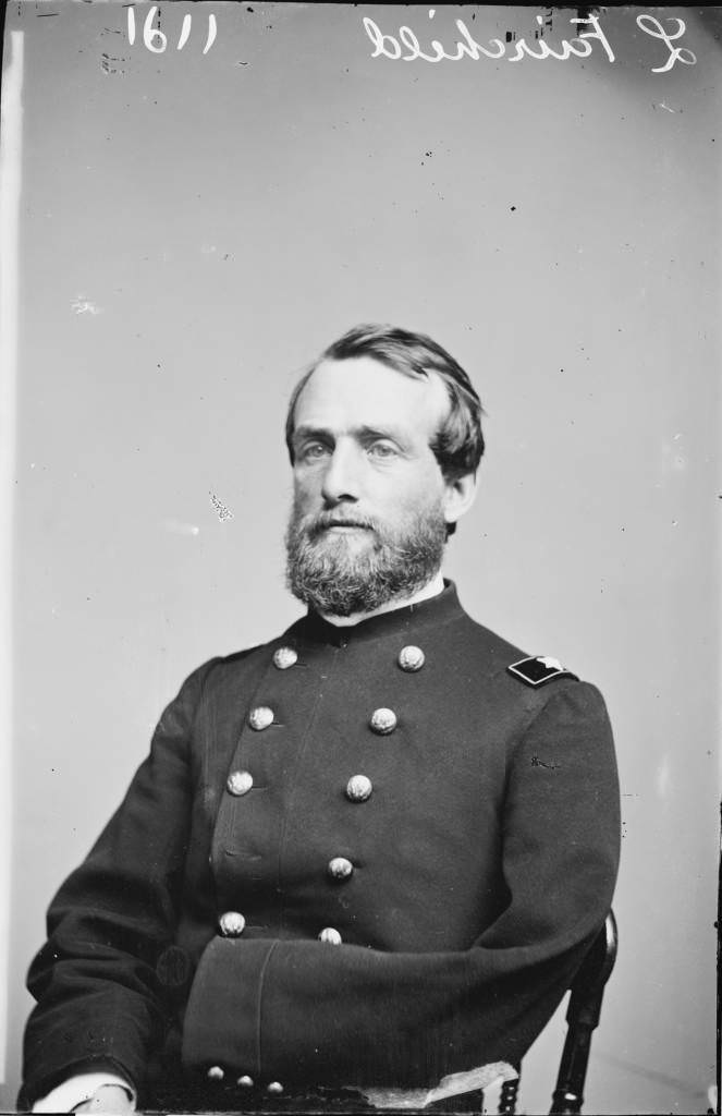 Lucius Fairchild lost his left arm on the first day of the Battle of Gettysburg in 1863. He was elected Governor of Wisconsin in 1866.