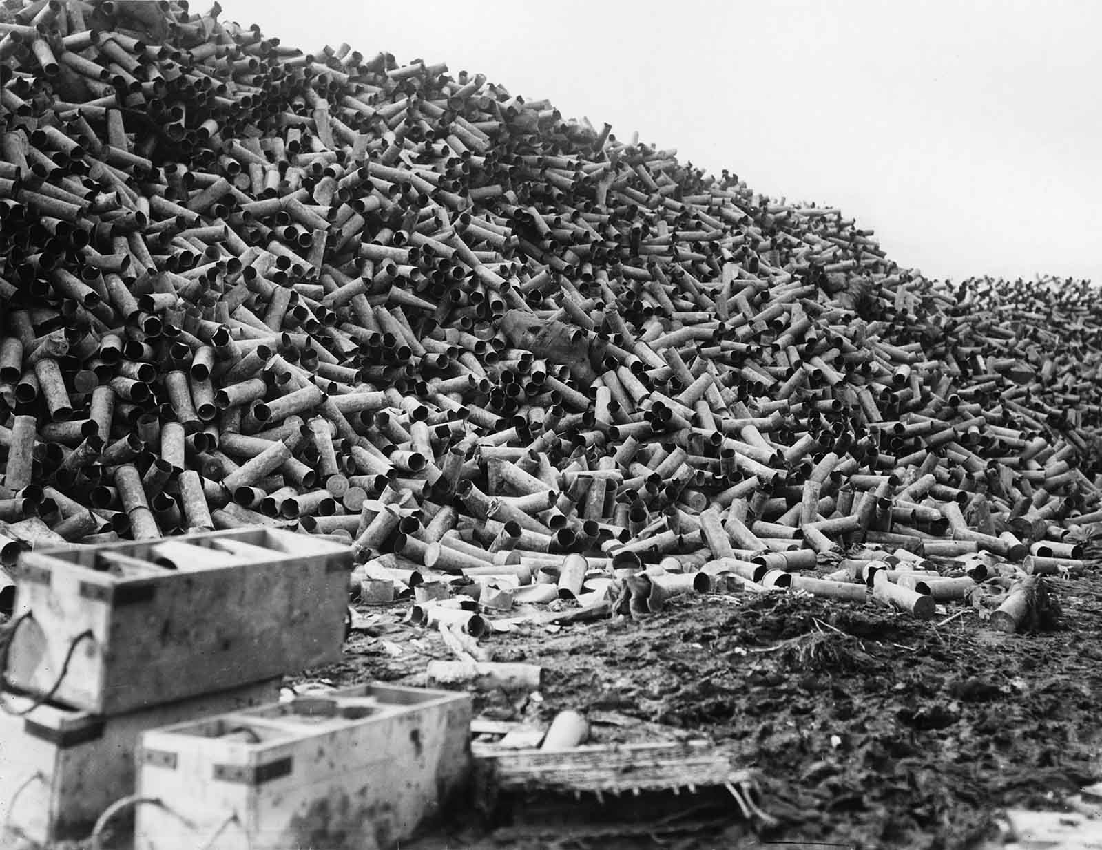 In the week leading up to the battle, over 1.5 million shells were fired.