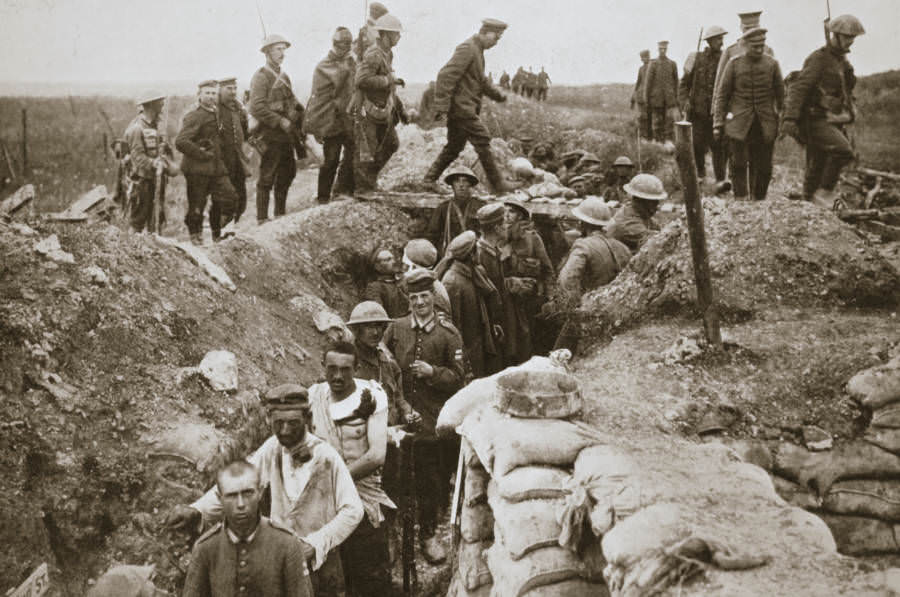 German prisoners brought in from Contalmaison.