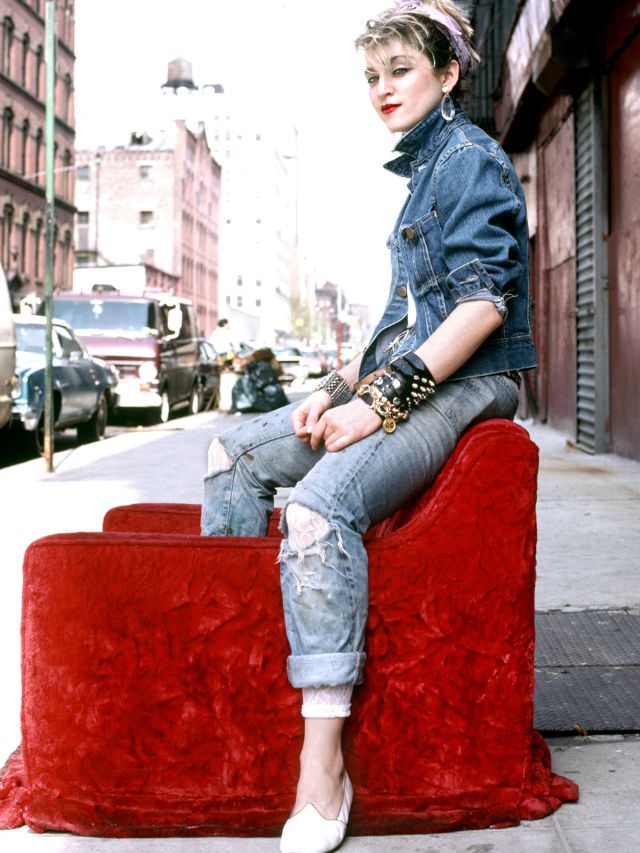 Madonna's Street Style Fashion Photos From 1982 by Richard Corman