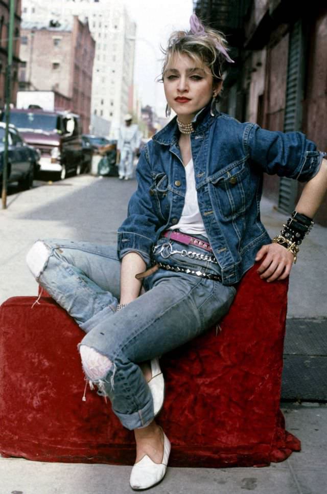 Madonna's Street Style Fashion Photos From 1982 by Richard Corman