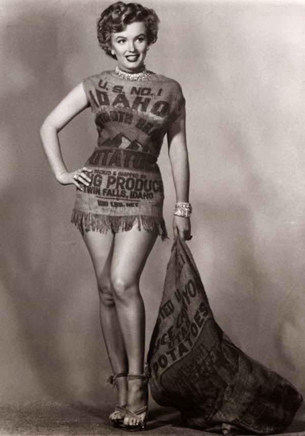 Marilyn Monroe In Potato Sack Dress In 1951 Proves That She Looked Beautiful In Anything