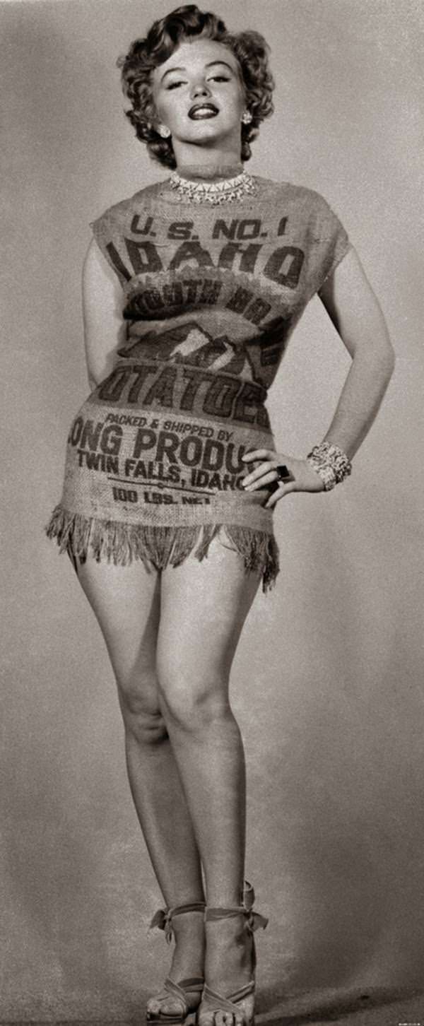 Marilyn Monroe In Potato Sack Dress In 1951 Proves That She Looked Beautifu...