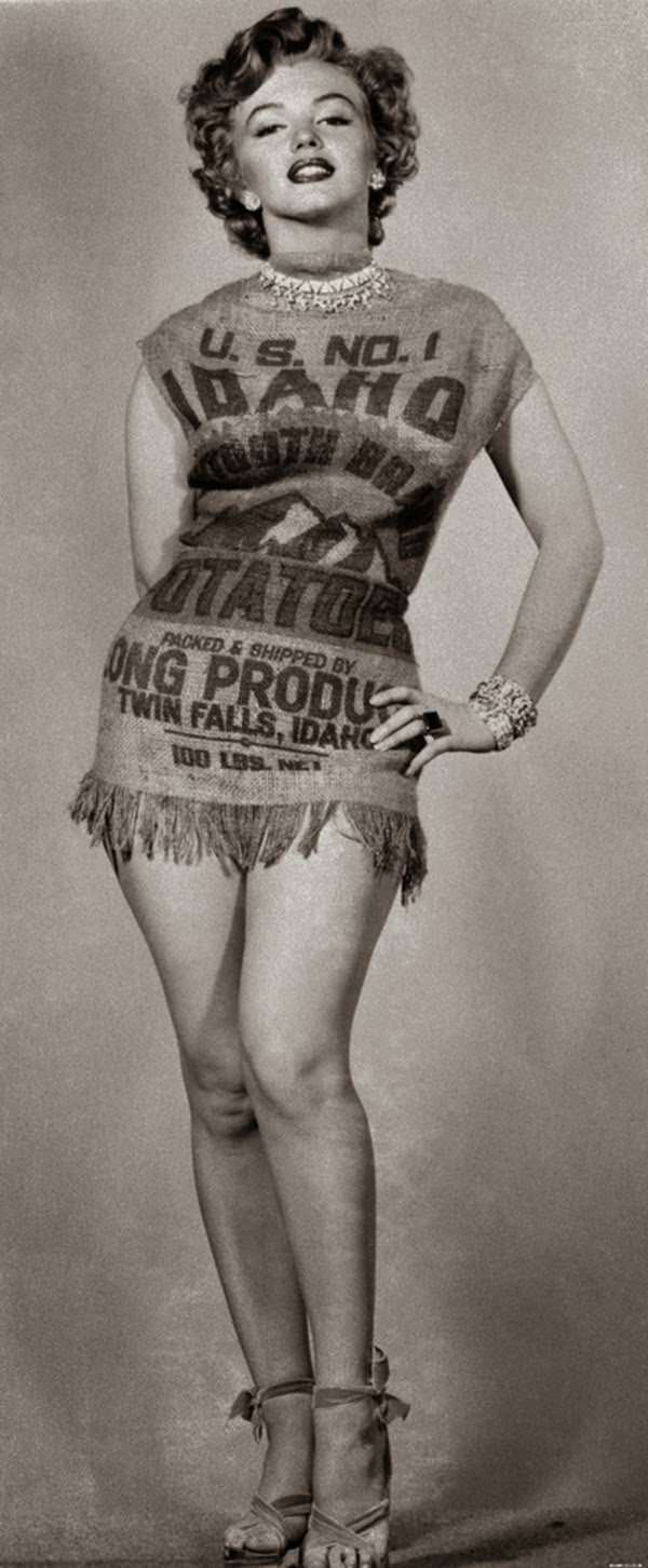 Marilyn Monroe In Potato Sack Dress In 1951 Proves That She Looked Beautiful In Anything