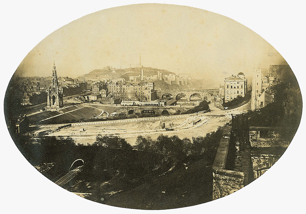 Edinburgh from the castle, 1850