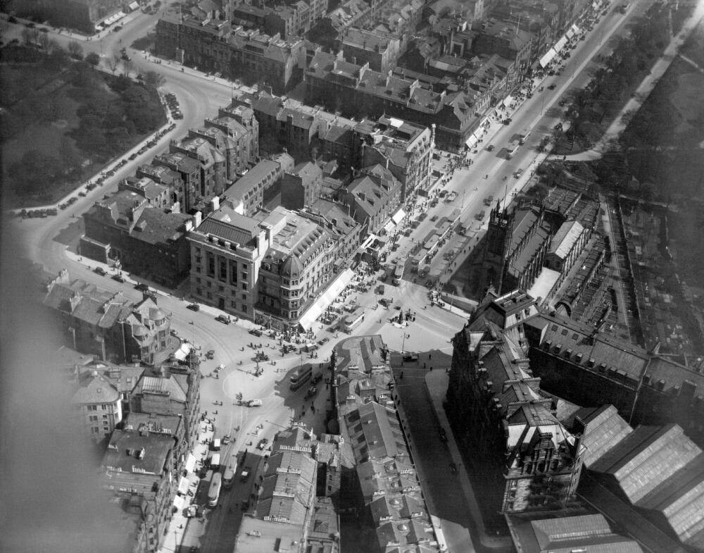 West End of Princes Street, Edinburgh in 1927