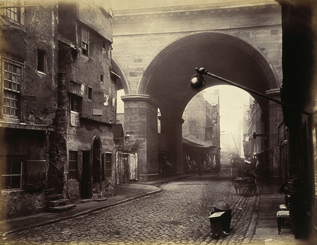 The Cowgate arch of George IV Bridge, Edinburgh, 1860