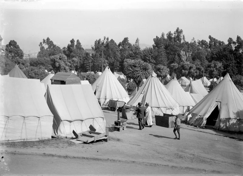 Refugee camp, 1906