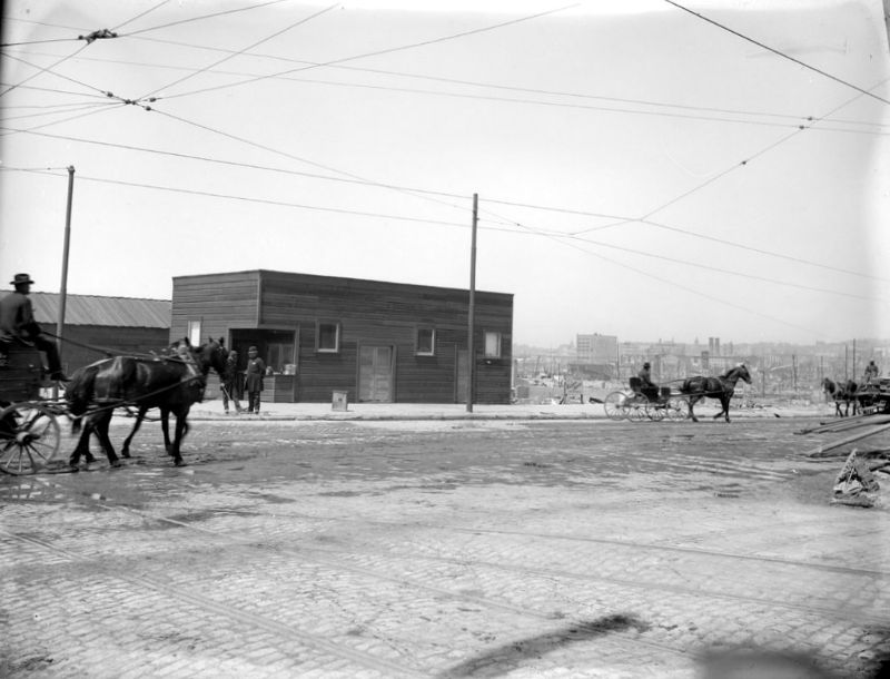 Third and Brannan Streets looking up 3rd, 1906